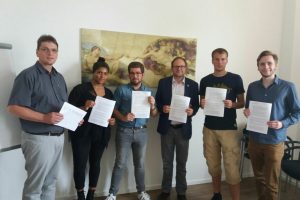 Jusos Kreis Wesel und Vertreter des Bündnisses.